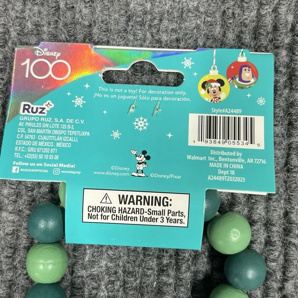 Disney‎ 100 Ruz Christmas Mickey Mouse Wood 44